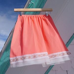 Super sweet 60s peachy pink mini slip dress